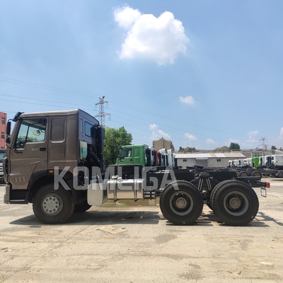 HOWO 10 Rueda de tracción de camión cabeza de primer mover con remolque cabina de aire acondicionado y personalización
