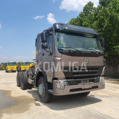 HOWO 10 Rueda de tracción de camión cabeza de primer mover con remolque cabina de aire acondicionado y personalización