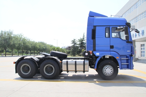 2 ejes 3 ejes Shacman 4X2 6X4 Tractor Truck Prime Mover con tanque de aceite de aluminio de 400L
