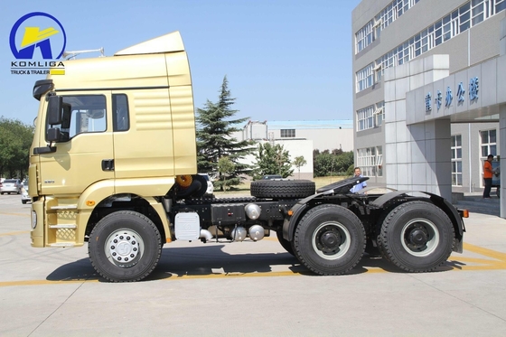 Dirección de trabajo pesado 6X4 380HP Shacman F3000 Tractor camión de cabeza usado con motor diésel