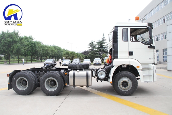 380HP Diseño de neumáticos radiales Shacman 6X4 Tractor Truck Head para dentro del presupuesto
