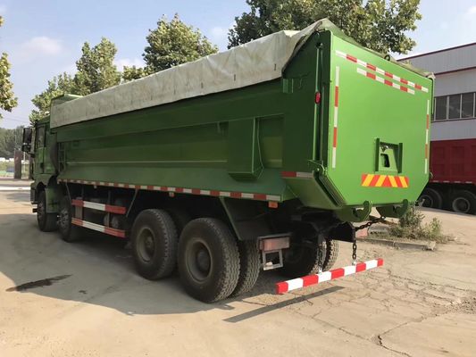 Hw76 Cabina 12 ruedas 8X4 camión de descarga con tirador Transmisión de camión Hw19710 371HP 400HP 420HP