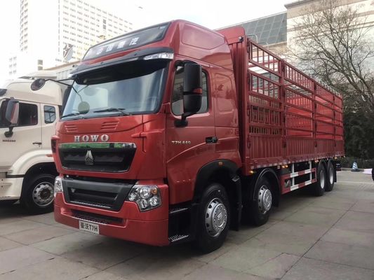 Hw76 Cabina 12 ruedas 8X4 camión de descarga con tirador Transmisión de camión Hw19710 371HP 400HP 420HP