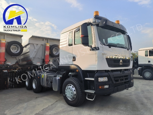 Zz4257s3241W Sinotruk opcional HOWO 6X4 375HP Cabina para dormir Euro 2 Camión tractor para minería