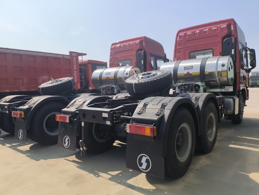 ZF Dirección Shacman 6X4 10 ruedas 30t camión tractor con 400L de aluminio petrolero cisterna a África