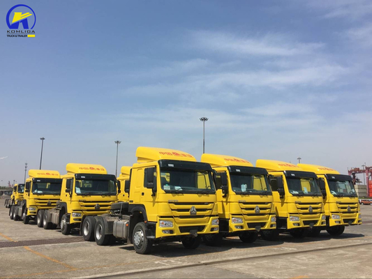 6*4 HOWO Tractor Truck Trailer Head con capacidad de carga de 21-30 t y eje delantero de 9 t