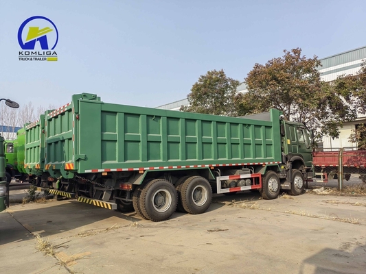 Amarillo 11500*2500*3400mm HOWO Sinotruk 8X4 371HP 400HP 430HP camión pesado con tirador