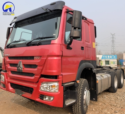 Emisión Euro2 Usado 420HP Sinotruk HOWO Camión tractor para camiones de trabajo pesado