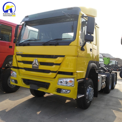 Emisión Euro2 Usado 420HP Sinotruk HOWO Camión tractor para camiones de trabajo pesado
