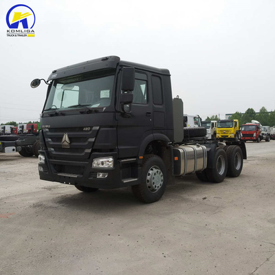 Emisión Euro2 Usado 420HP Sinotruk HOWO Camión tractor para camiones de trabajo pesado