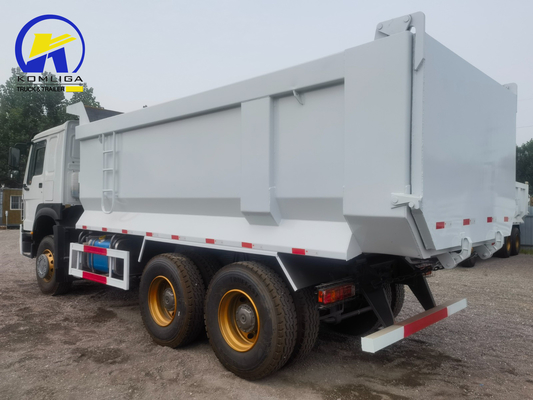 Elevación del volante ventral Elevación hidráulica Sinotruk 10 ruedas 6X4 camión de descarga con forma de U