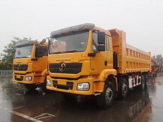 Shacman 8X4 camión de descarga camión de retroceso pesado con transmisión Hw19710 y 2 juegos de eje trasero
