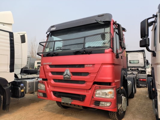 Sinotruk HOWO 10 ruedas usadas 6X4 tractor tirador camión motor de capacidad &gt; 8L cabina de aire acondicionado