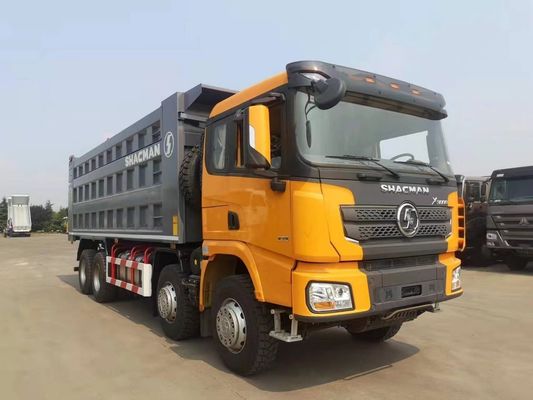 Camión de descarga usado Shacman 8X4 Camión de descarga con deslizador ventral Diésel de elevación hidráulica