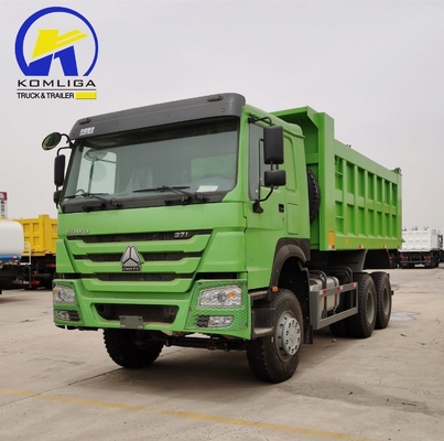351-450hp Sinotruck HOWO Usado 6X4 20cbm Hyva Camión de carga con dos conjuntos de eje trasero