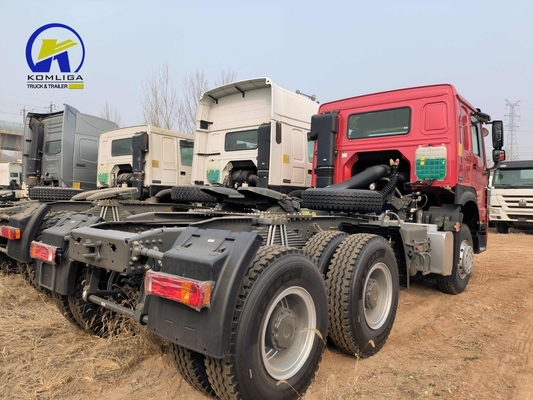 Sinotruk HOWO 6X4 Camión tractor con cabeza de remolque con relación de velocidad de 3.7 y neumáticos 315/80r22.5