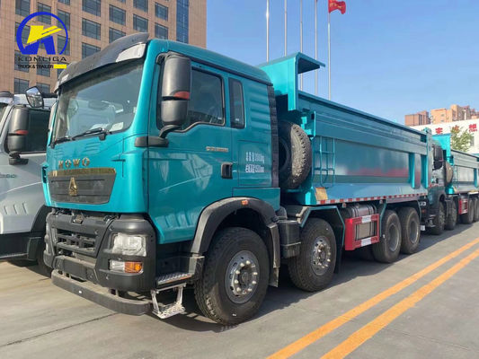 Camión de segunda mano Sinotruck HOWO 8X4 Camión de descarga de 40-50 toneladas con tanque de combustible de 300L