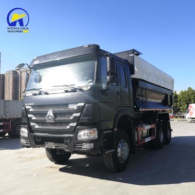 Hw76 Cabina Euro 2 30t 10 ruedas camión con remache camión de descarga para obra de construcción