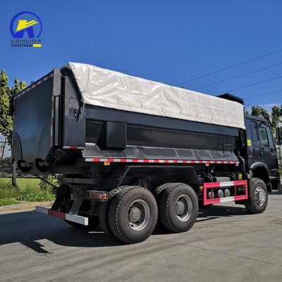 Hw76 Cabina Euro 2 30t 10 ruedas camión con remache camión de descarga para obra de construcción