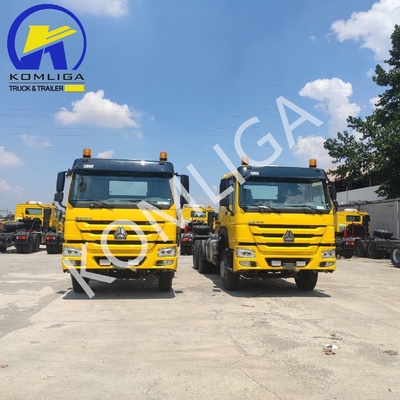 Euro 2 de carga remolque de remolque de la cabeza de primer mover manual utilizado Sinotruk HOWO camión pesado