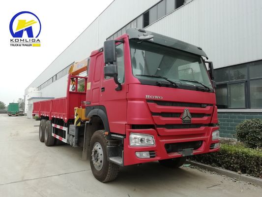 Camión cisterna de combustible de 300L Sinotruck HOWO 6X4 Camión montado grúa de 12 toneladas 16 toneladas para la construcción