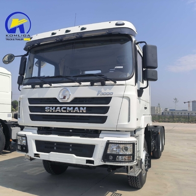 Eje delantero 9 toneladas Capacidad de carga Shacman F3000 6X4 Usado camión tractor con motor diesel