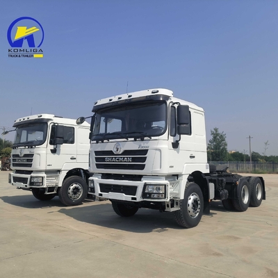 Eje delantero 9 toneladas Capacidad de carga Shacman F3000 6X4 Usado camión tractor con motor diesel