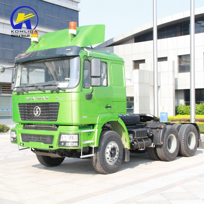 Cabina Hw76 Cabina amarilla 6X4 10 ruedas 380HP 400HP 420HP Cabeza Tractor remolque Tractor camión usado