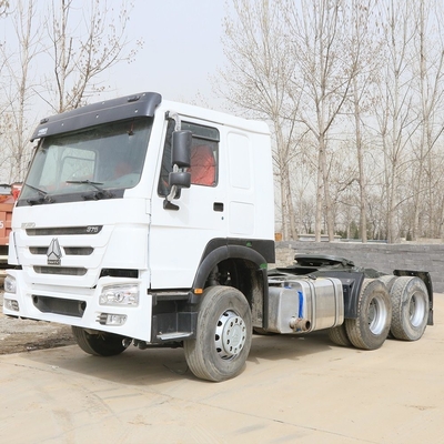 Sinotruk HOWO usado 6X4 10 ruedas 375HP Cabeza de camión tractor blanco con solicitud personalizada