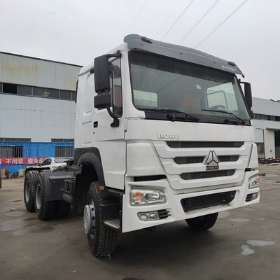 Sinotruk HOWO usado 6X4 10 ruedas 375HP Cabeza de camión tractor blanco con solicitud personalizada