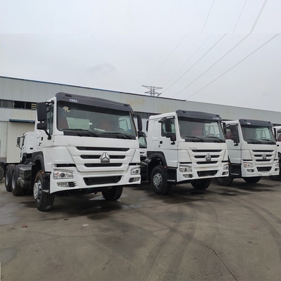 Sinotruk HOWO de segunda mano en buen estado 6X4 10 ruedas Corazón de camión camión tractor blanco usado