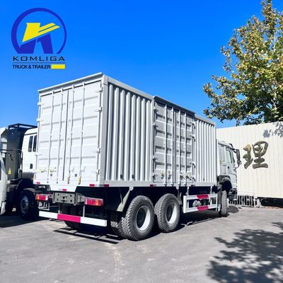 Consolidación 6×4 rueda motriz de carga de la caja del camión para el transporte de la solicitud