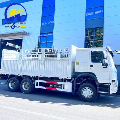 Consolidación 6×4 rueda motriz de carga de la caja del camión para el transporte de la solicitud