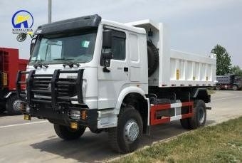 Mercado de África 6X4 4X2 Camión de carga de cama plana con elevación de volante ventral y potencia diésel