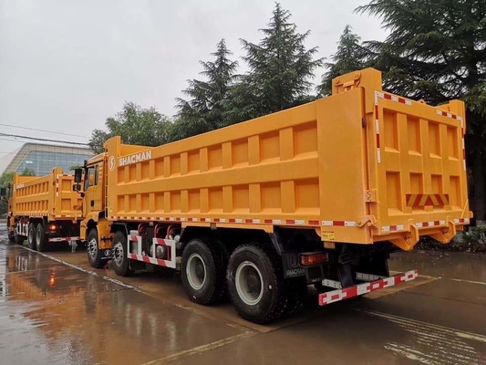 Shacman H3000 Usado 8X4 12 ruedas camión de descarga con levantamiento hidráulico de volante ventral