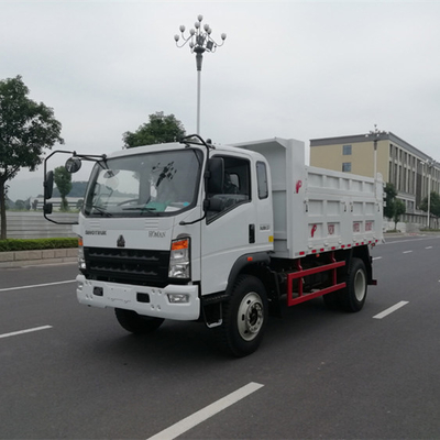 Sinotruk HOWO Homan 4X2 4X4 Pequeño camión de descarga de 3,5 toneladas con capacidad de tanque de combustible de 120L
