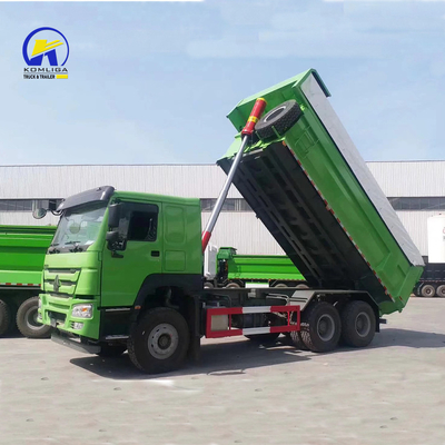 Sinotruk HOWO camión de descarga de 10 ruedas 371HP camión de segunda mano con asientos amarillos ≤5