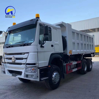 Sinotruk HOWO camión de descarga de 10 ruedas 371HP camión de segunda mano con asientos amarillos ≤5