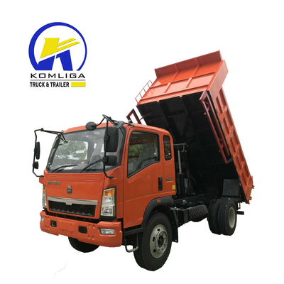 Sinotruk HOWO Liquido hidráulico 4X2 4ton 5ton Pequeño camión de descarga de tiradores mini con LHD / RHD