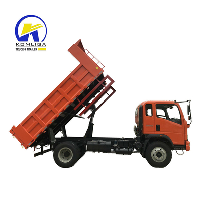 Sinotruk HOWO Liquido hidráulico 4X2 4ton 5ton Pequeño camión de descarga de tiradores mini con LHD / RHD