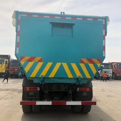 10 ruedas 6X4 camión con remate Sinotruk HOWO camión de basura en forma de U con transmisión Hw19710