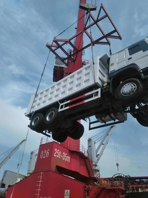 Sinotruk 10 ruedas HOWO tirador camión de descarga usado con eje delantero de 9 toneladas de capacidad de carga