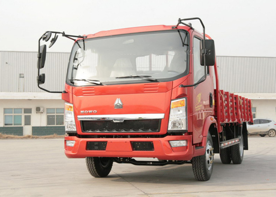 Sinotruk Rojo HOWO 4X2 Mini camión de carga camión de descarga para el transporte de pequeñas cargas