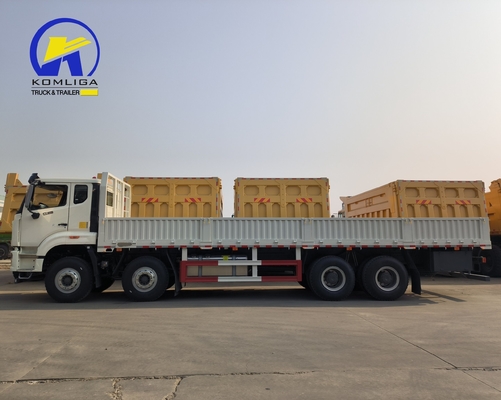 Diseño de neumáticos sin tubos Sinotruk HOWO 8X4 camión de carga pesado con transmisión Wly6t46
