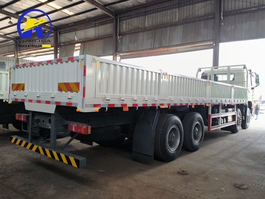 Diseño de neumáticos sin tubos Sinotruk HOWO 8X4 camión de carga pesado con transmisión Wly6t46