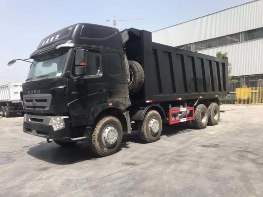Sinotruk usado 8X4 12 ruedas 50 toneladas HOWO camión de descarga con elevación hidráulica frontal