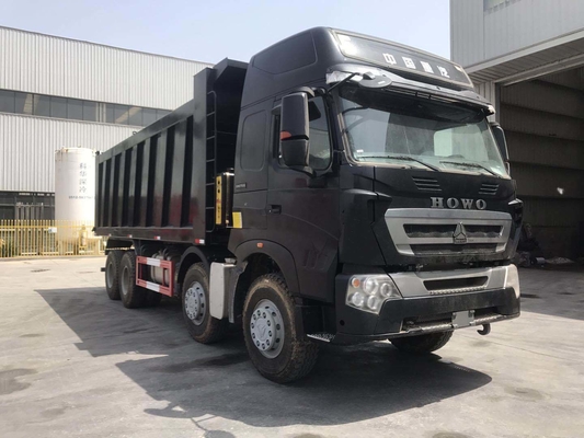 Sinotruk usado 8X4 12 ruedas 50 toneladas HOWO camión de descarga con elevación hidráulica frontal