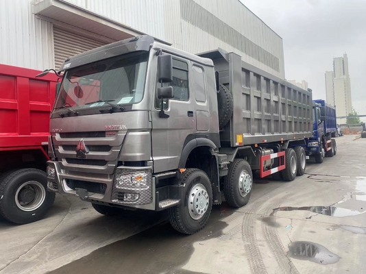 Sinotruk usado 8X4 12 ruedas 50 toneladas HOWO camión de descarga con elevación hidráulica frontal