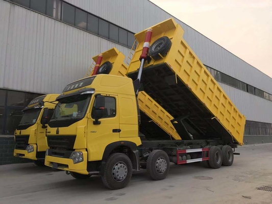 Sinotruk 8X4 12 ruedas HOWO tirador camión de descarga usado potencia 351-450hp rueda motriz 8×4