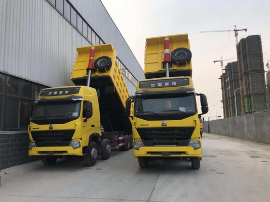 Sinotruk 8X4 12 ruedas HOWO tirador camión de descarga usado potencia 351-450hp rueda motriz 8×4